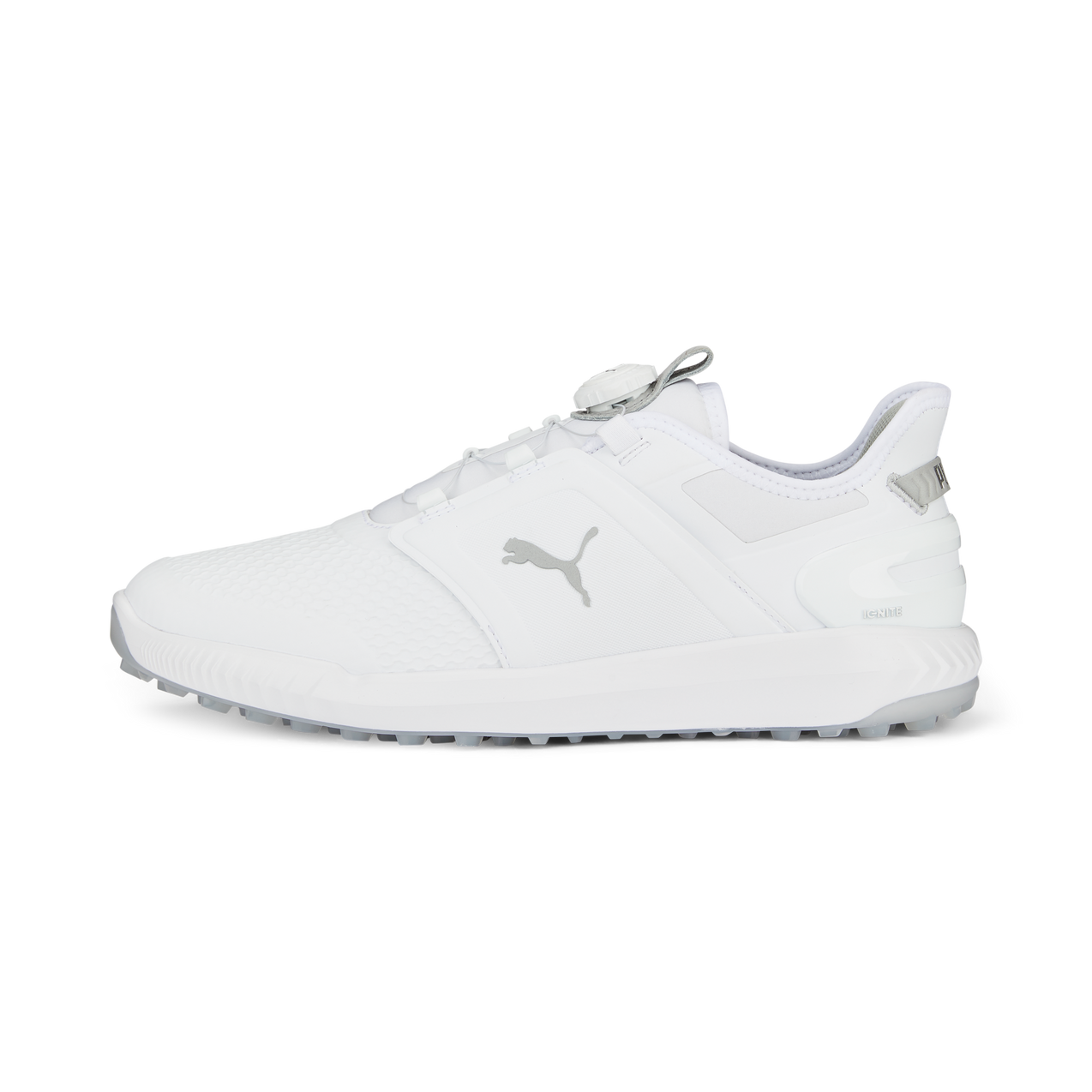 Men's Ignite Elevate Disc Spikeless Golf Shoe - White/Silver