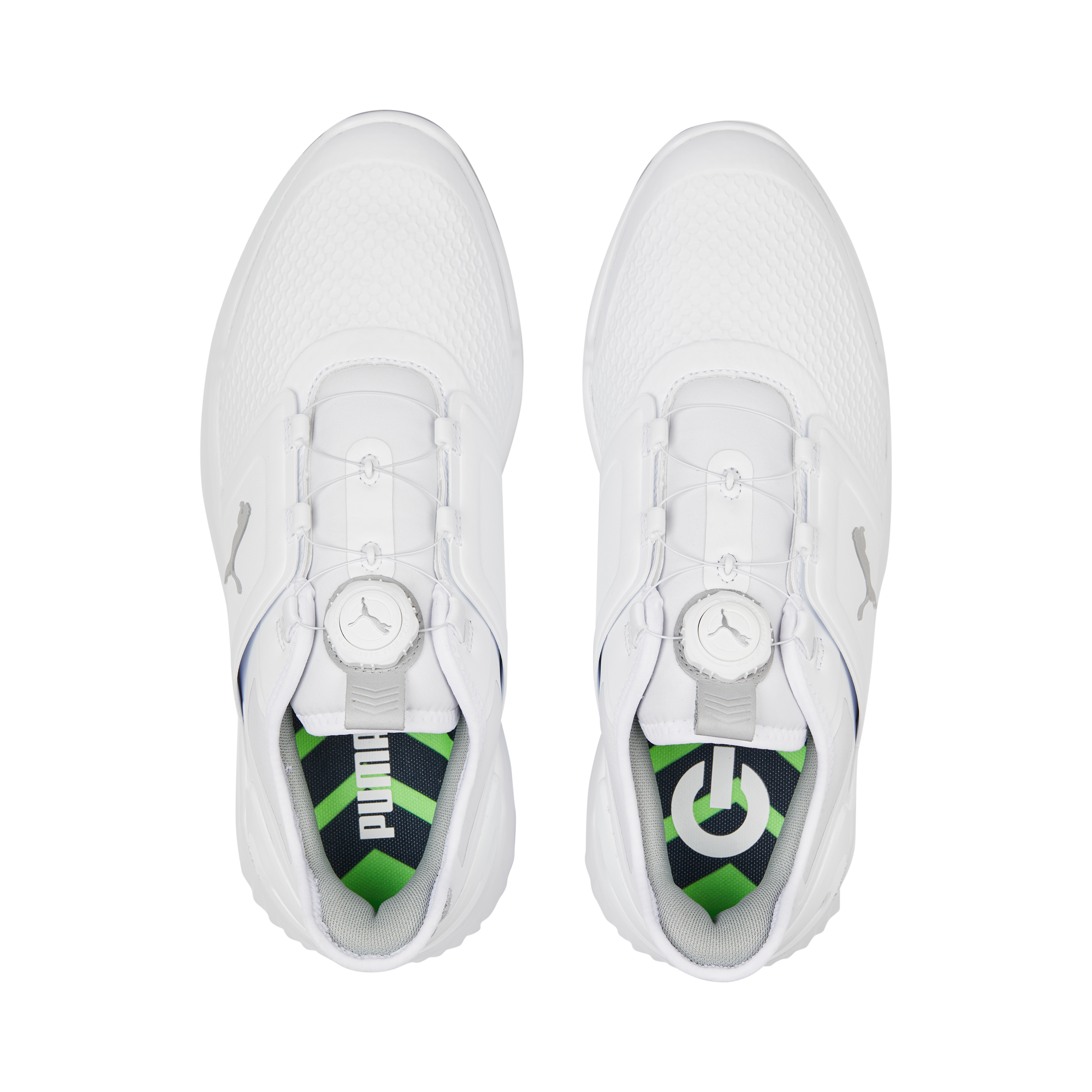 Men's Ignite Elevate Disc Spikeless Golf Shoe - White/Silver