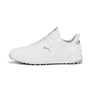 Chaussure Ignite Elevate sans crampons pour hommes - Blanc et argent (large) PUMA