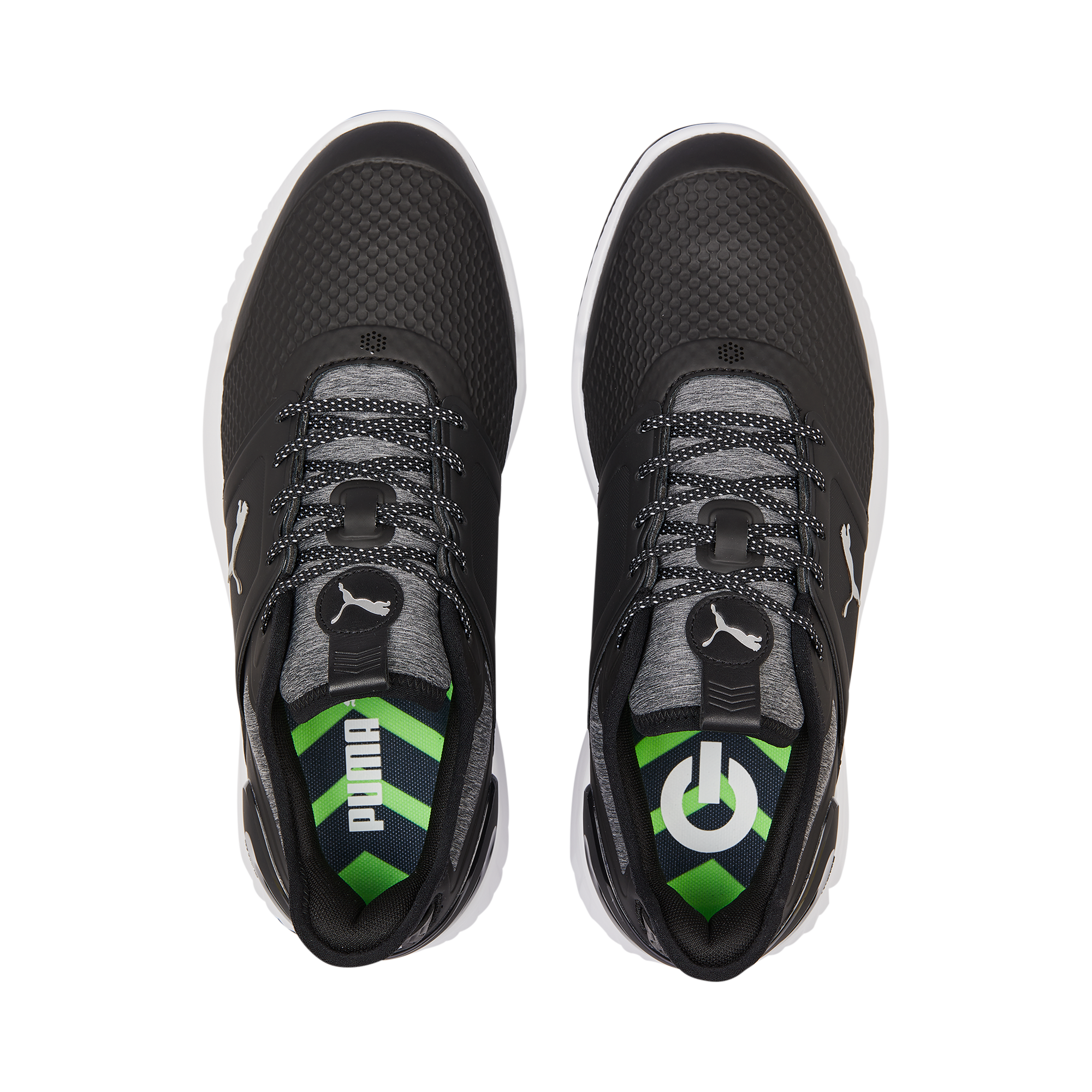 Men's Ignite Elevate Spikeless Golf Shoe - Black/Grey (Wide)