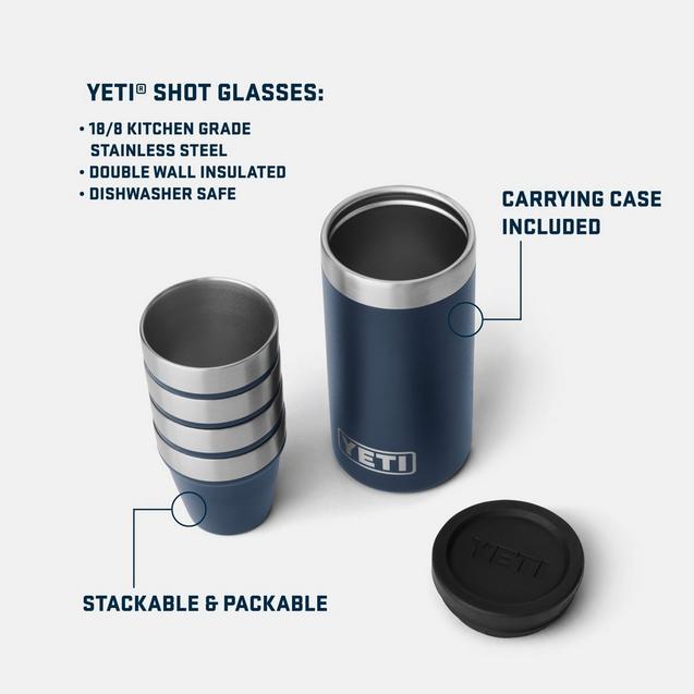 Shot Glasses with Case - 44 ML | YETI | Cooler & Water Bottles
