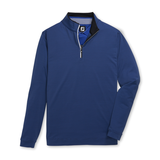Men s Lightweight Striped 1 2 Zip Pullover FOOTJOY Sweaters Vests Men s Golf Town Limited