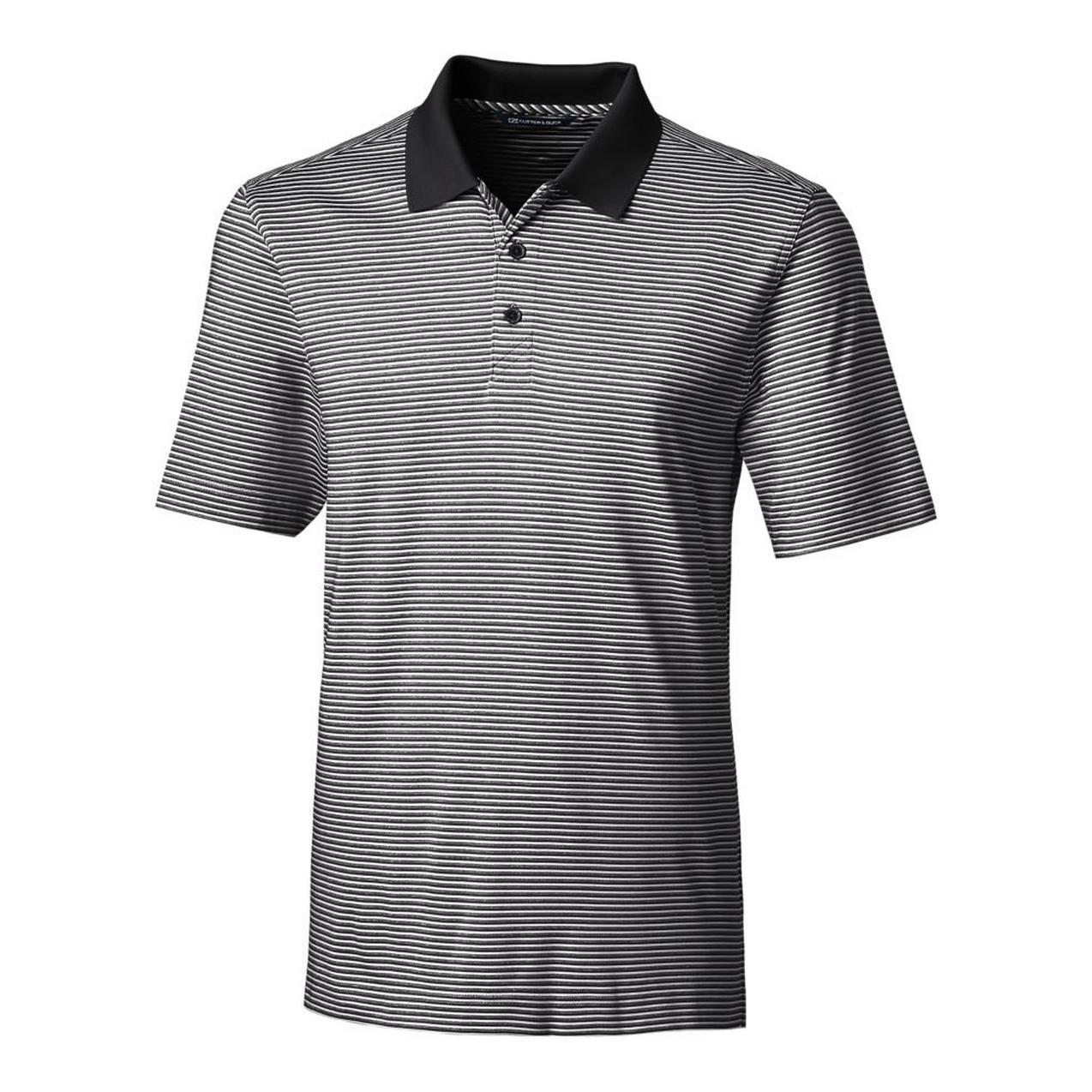 Men's Forge Tonal Stripe Stretch Short Sleeve Polo