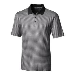 Men's Forge Tonal Stripe Stretch Short Sleeve Polo CUTTER & BUCK