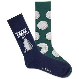 Men's 2 Pack Grass Destruction Crew Socks K-BELL