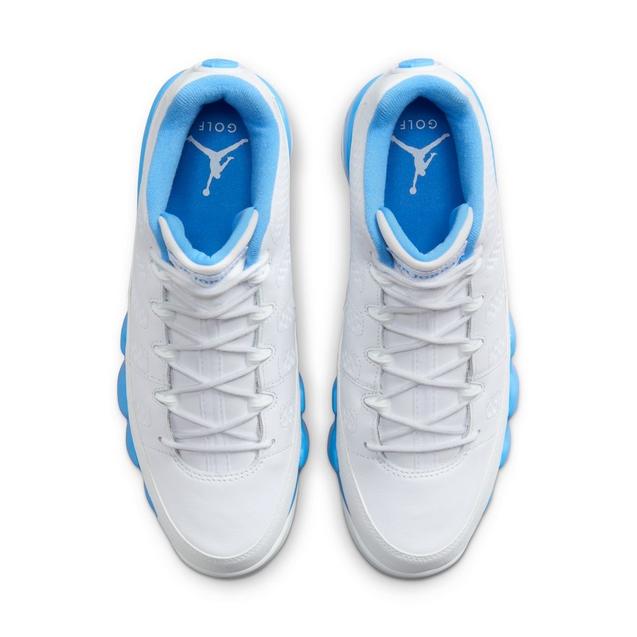 Air Jordan 9 G Spiked Golf Shoe - White/Blue | JORDAN | Golf Shoes