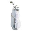 Women's Kalea Gold 10-Piece Grey/White Cart Package Set with Graphite Shafts