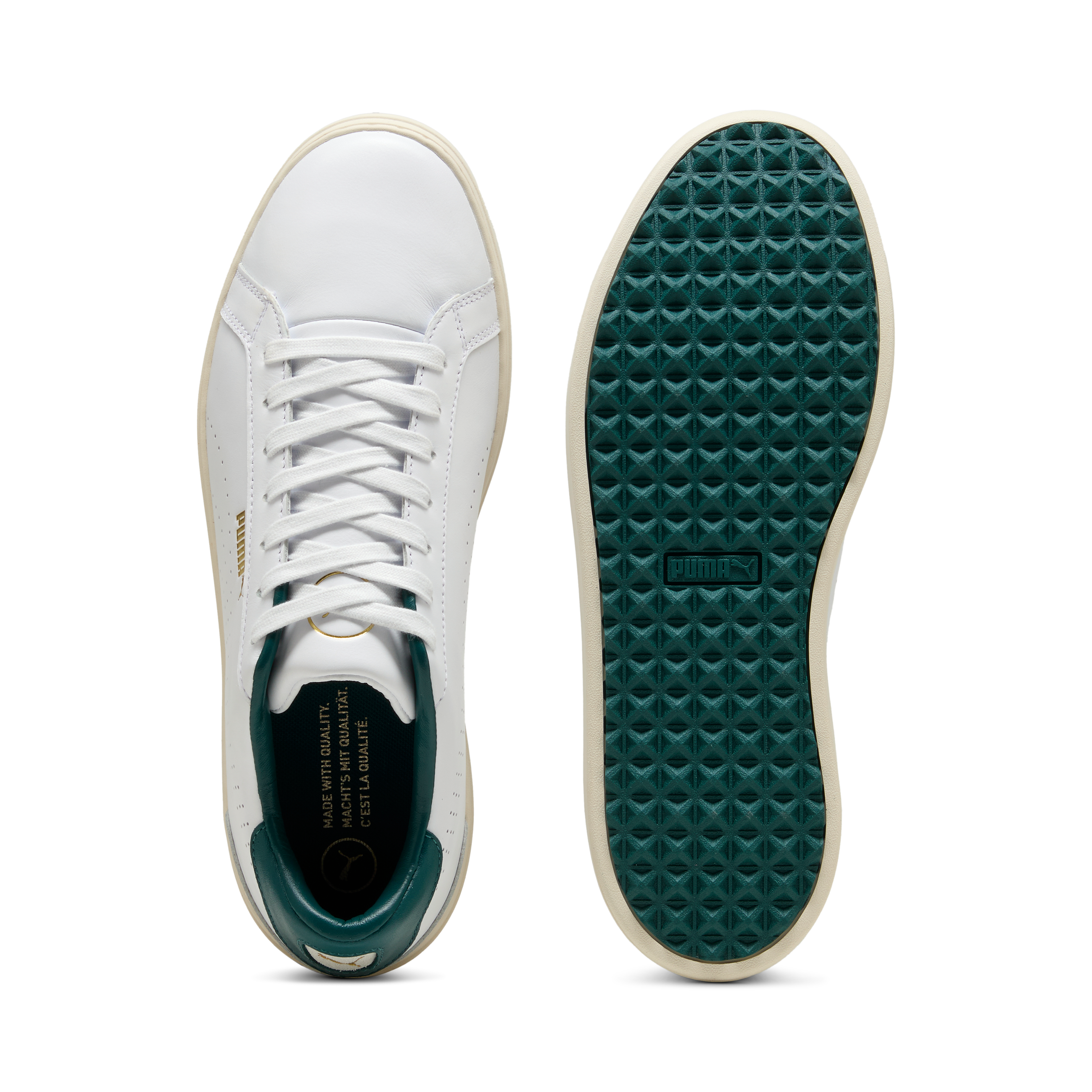 Men's Clyde G Spikeless Golf Shoe - White/Green