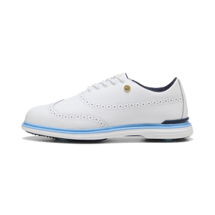 Chaussures Royale Wingtip sans crampons pour hommes - Blanc et bleu PUMA