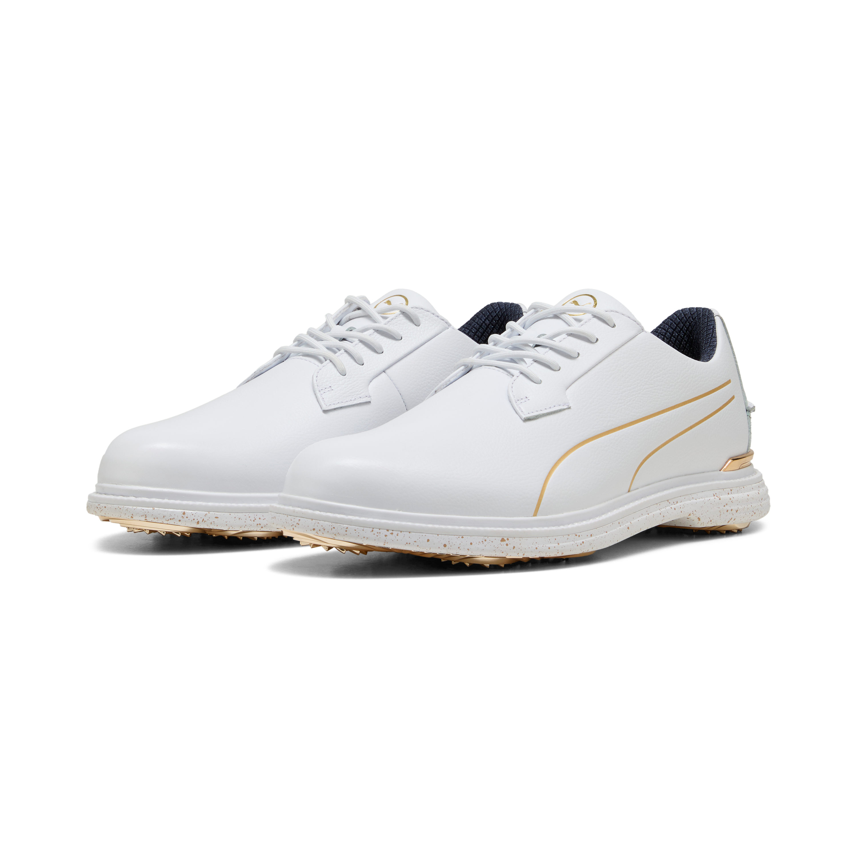 Men's Players Royale Spikeless Golf Shoe - White/Gold