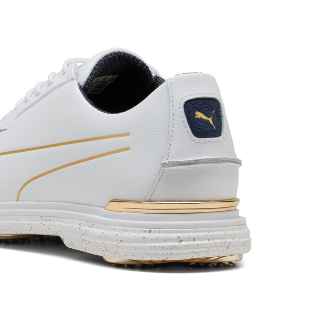 【良好品】 Shoe Golf Spikeless Royale Players Men's - PUMA | White/Gold アイドル