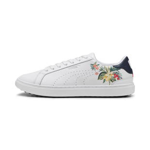 Chaussures de golf non cloutée PTC Clyde G pour hommes – Blanc/Bleu marine