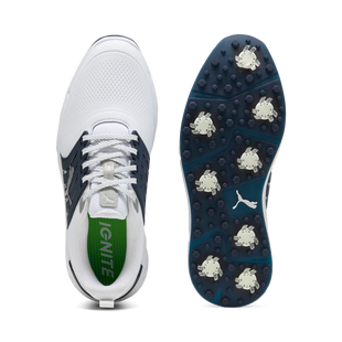 Men's Ignite Elevate 2 Tour Spiked Golf Shoe - White/Navy PUMA