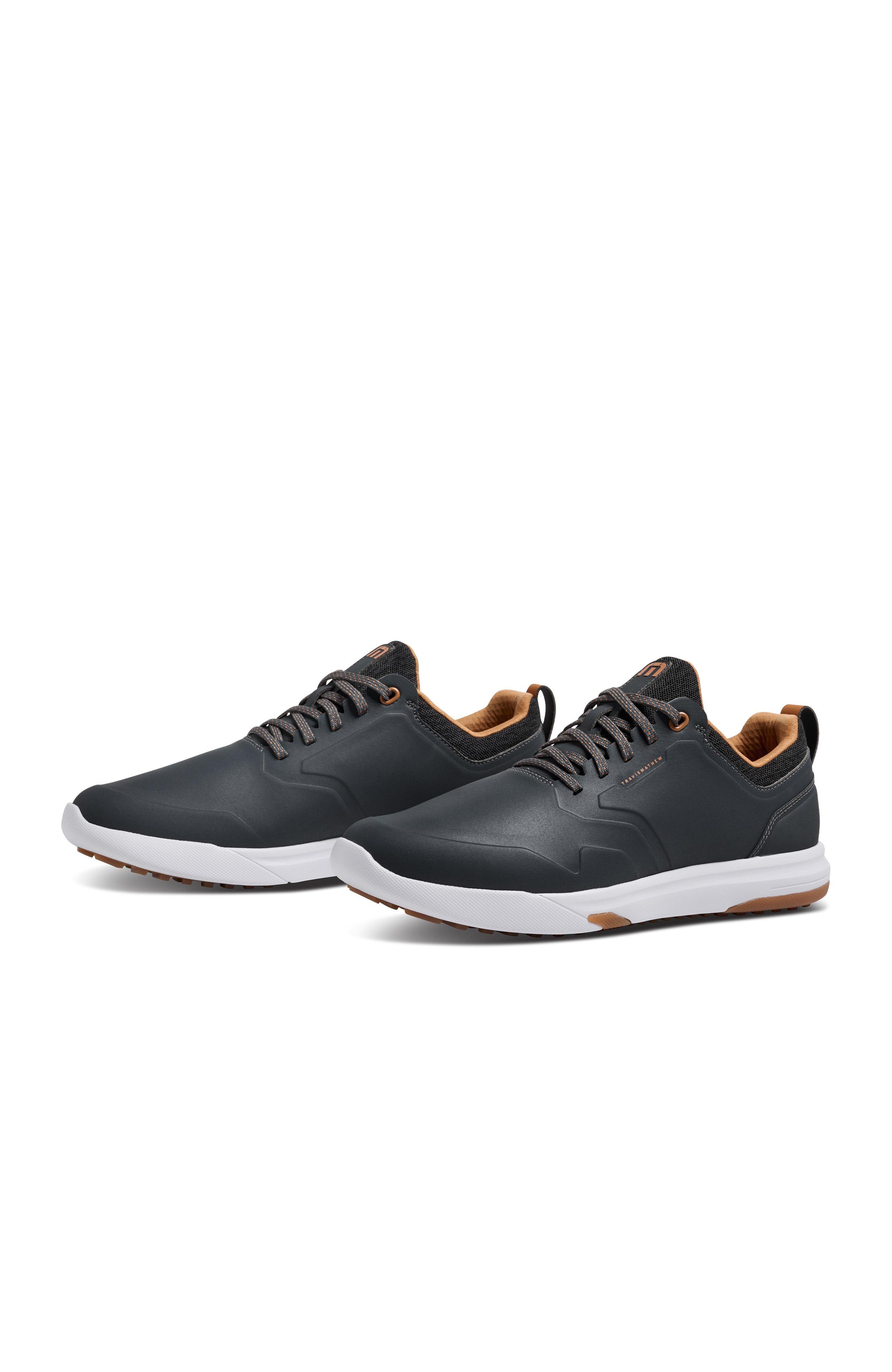 Men's Daily Pro Hybrid Spikeless Golf Shoe - Dark Grey/Brown