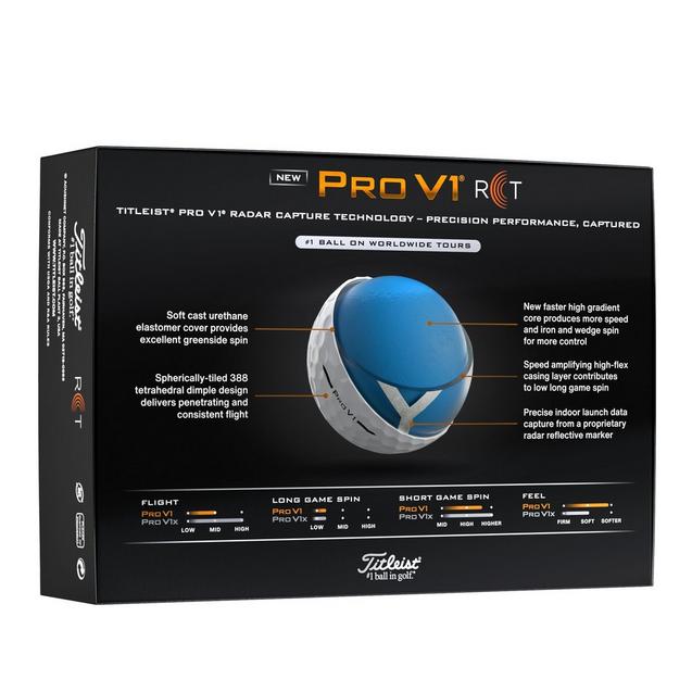 Pro V1 Golf Balls - RCT | TITLEIST | Golf Balls | Men's | WHITE