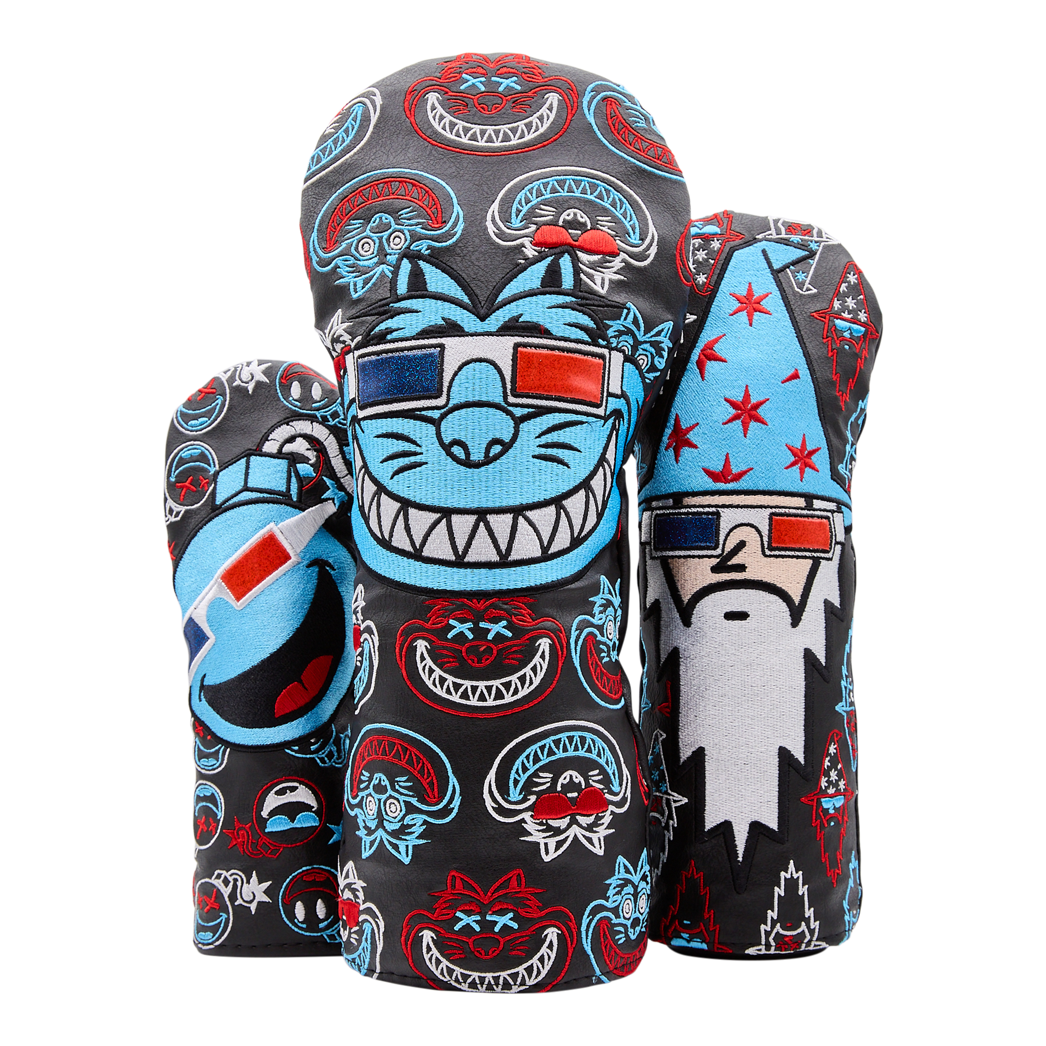 Limited Edition - Bettipalooza Wood Set Headcovers - 3D Glasses