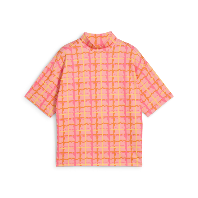 Women's Puma X Dani Dazey Cloudspun Mock Neck Short Sleeve Top PUMA