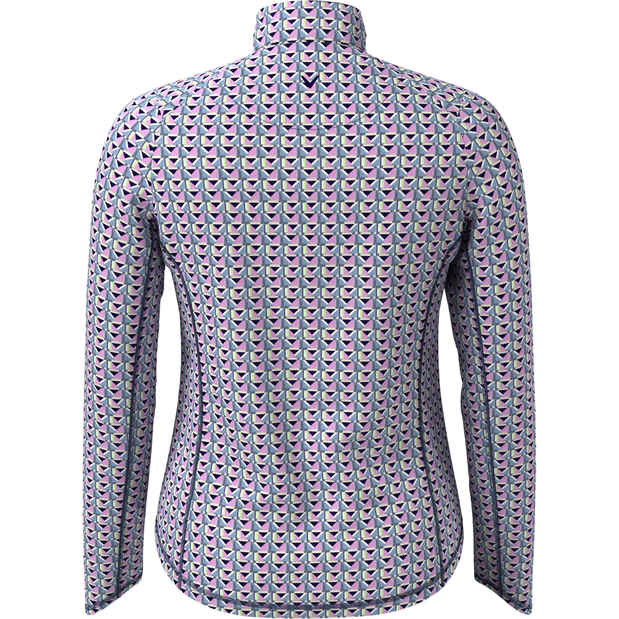 Women's Chev Geo Zip Sun Protection Long Sleeve Top