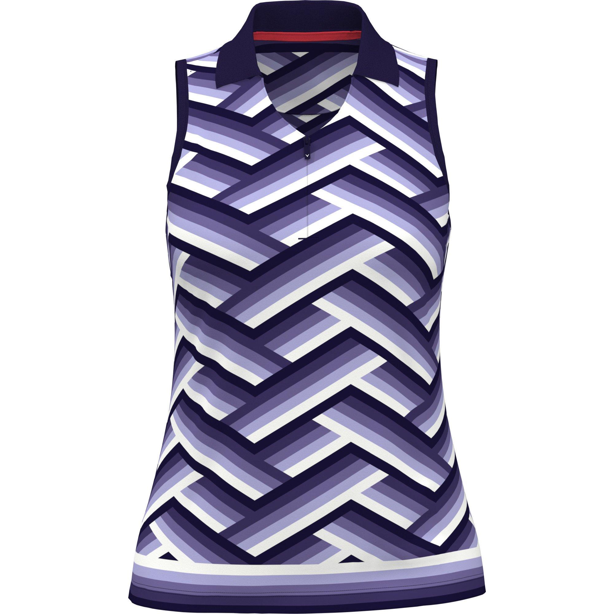 Women's Gradient Stripe Sleeveless Polo