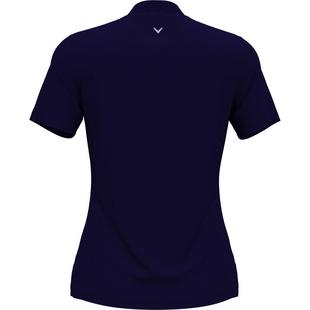 Women's Solid Zip Short Sleeve Polo CALLAWAY