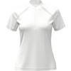 Polo uni à glissière pour femmes
