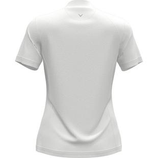 Women's Solid Zip Short Sleeve Polo CALLAWAY