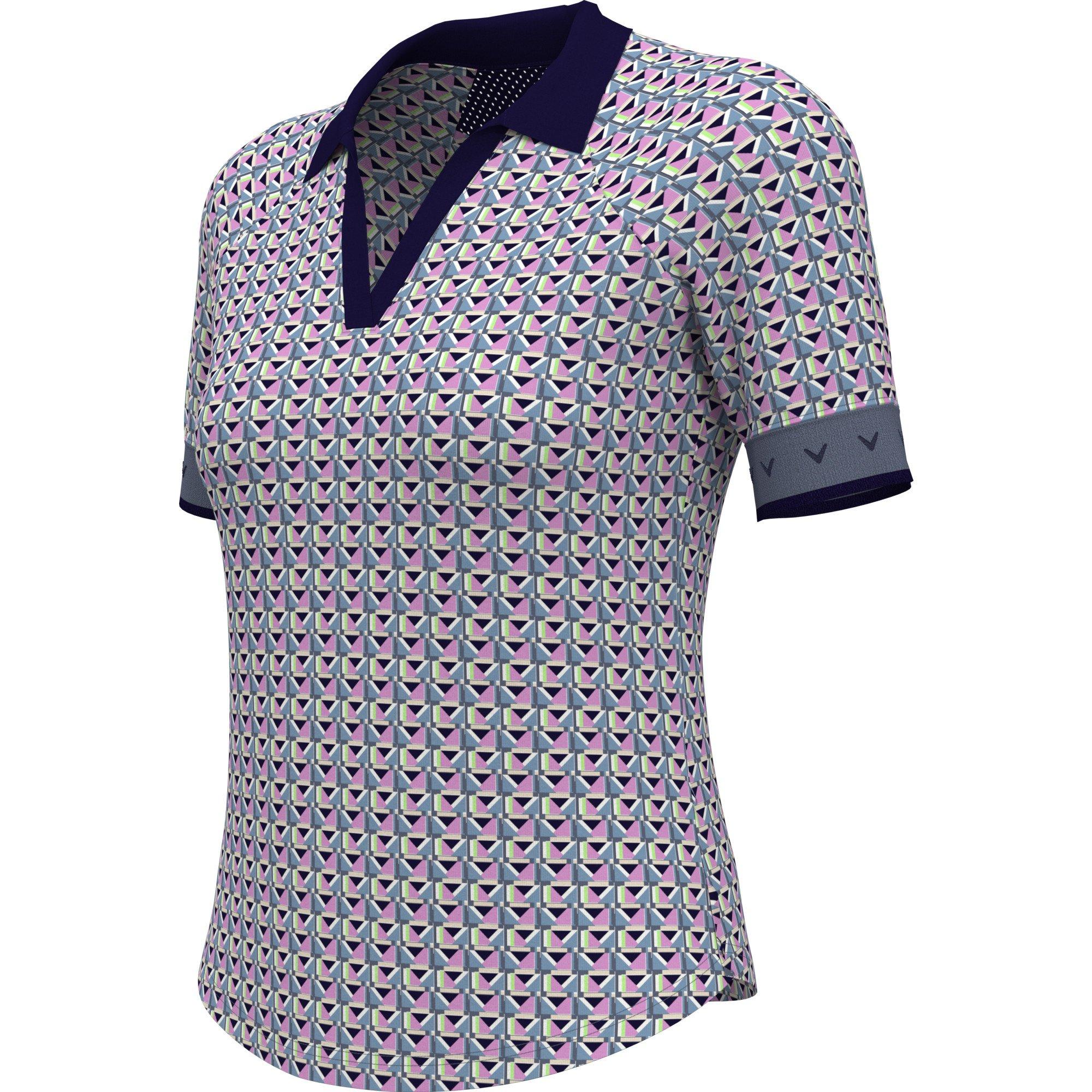 Women's Chev Geo 1/2 Sleeve Polo