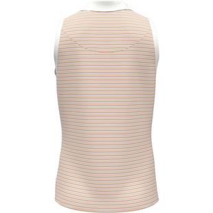 Women's Ribbed Fine Line Stripe Sleeveless Polo ORIGINAL PENGUIN GOLF