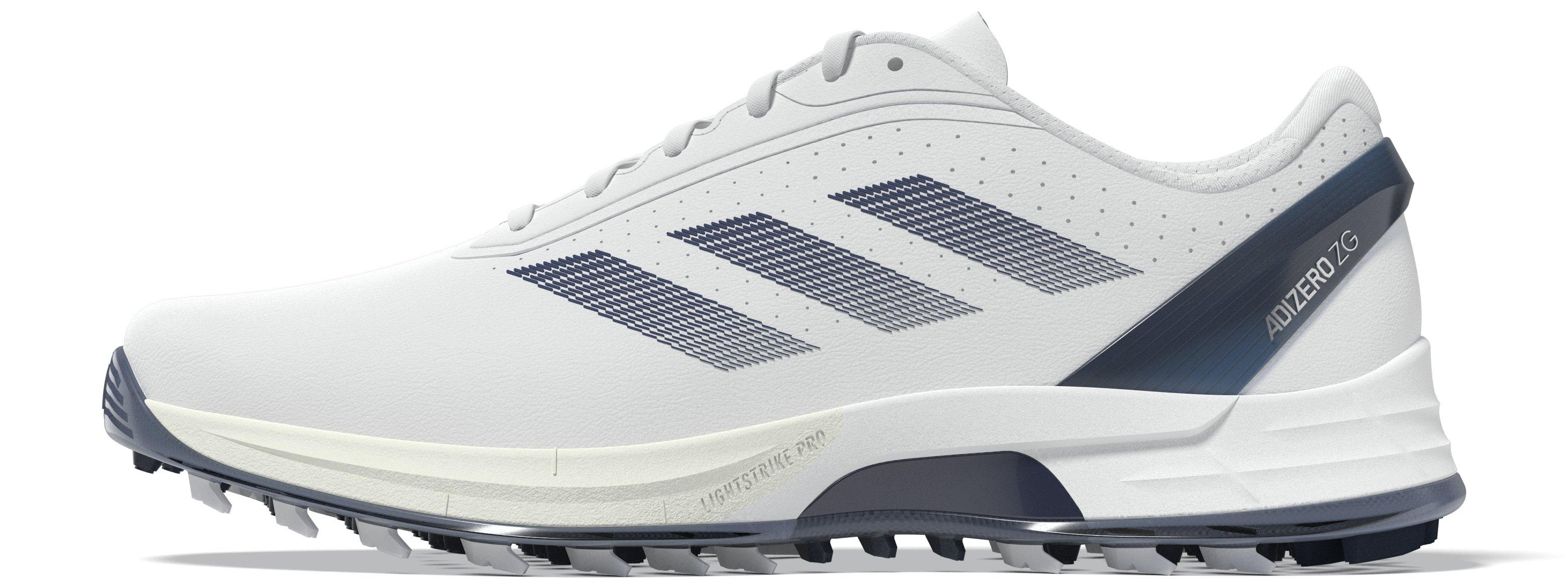 Men's AdiZero ZG Spikeless Golf Shoe - White/Blue