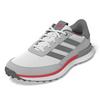 Men's S2G SL Leather 24 Spikeless Golf Shoe - White/Grey/Red