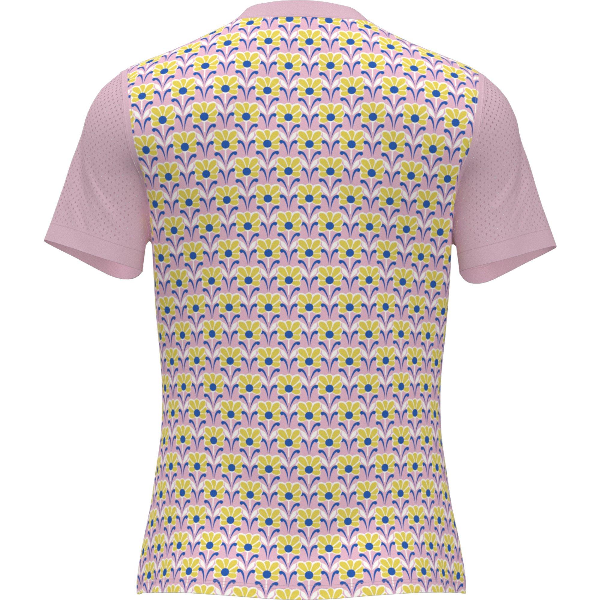 Women's Lattice Zip Mock Short Sleeve Top