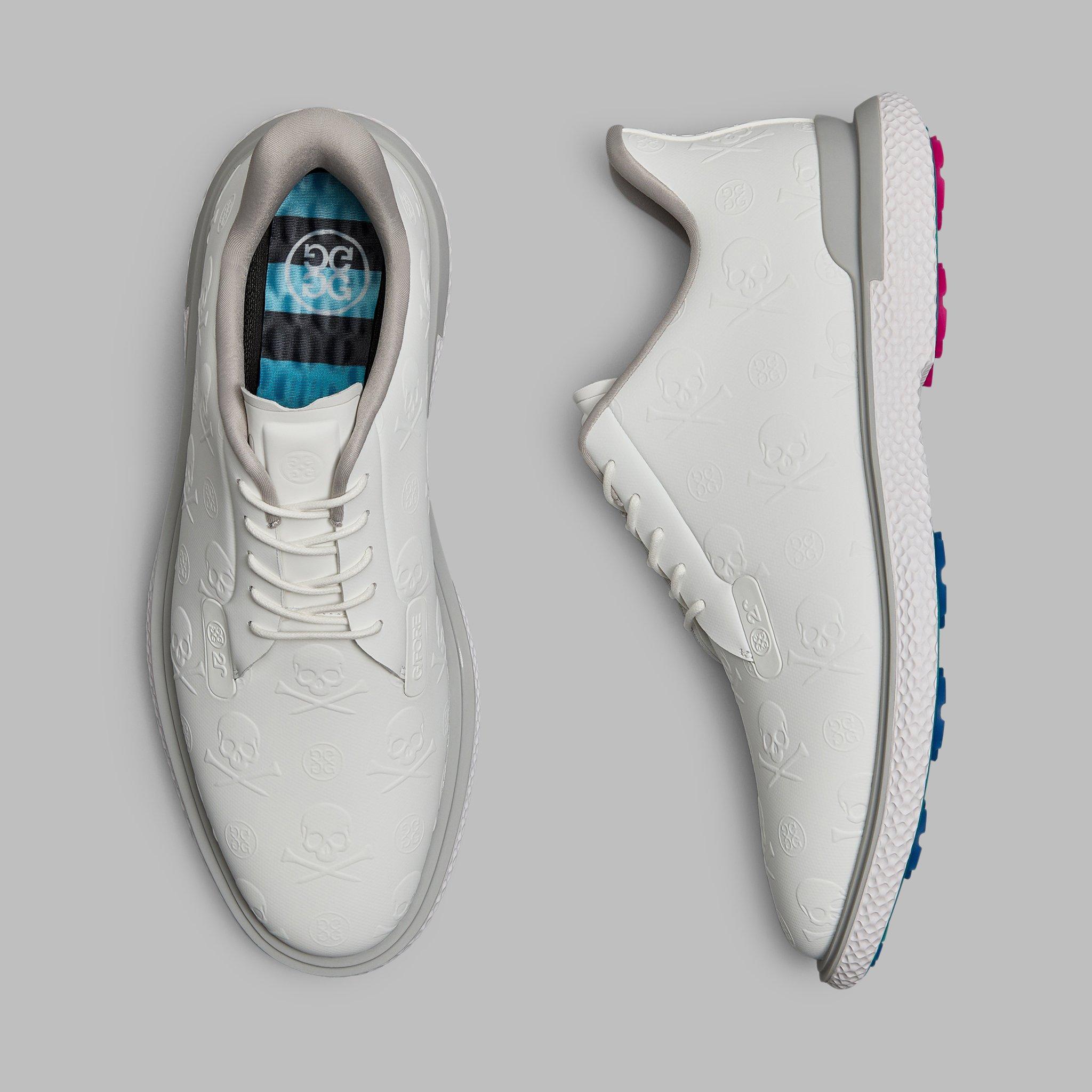 Men's Embossed Gallivan2r T.P.U. Spikeless Golf Shoe - White/Grey