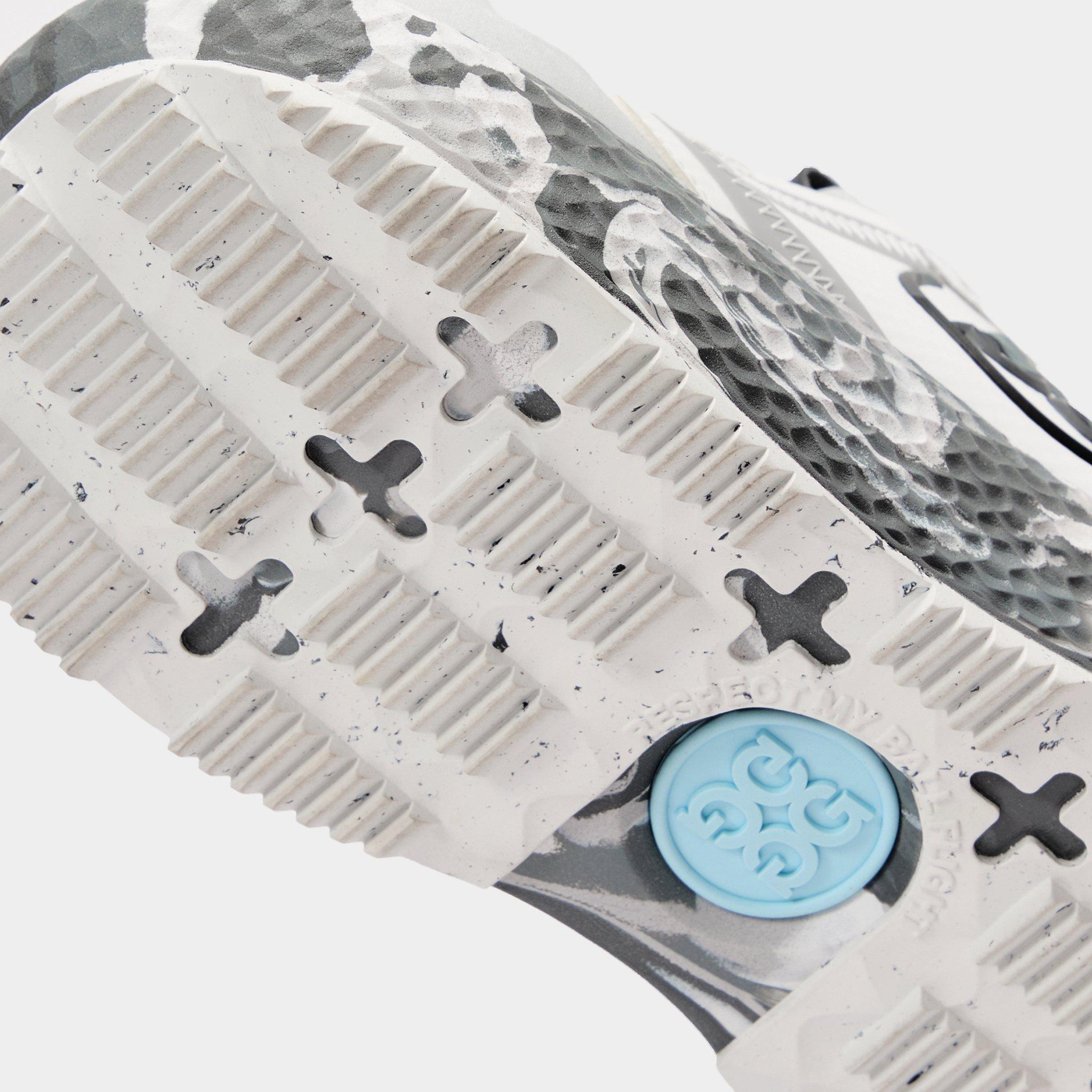 Men's MG4X2 T.P.U. Camo Sole Spikeless Golf Shoe - White/Grey