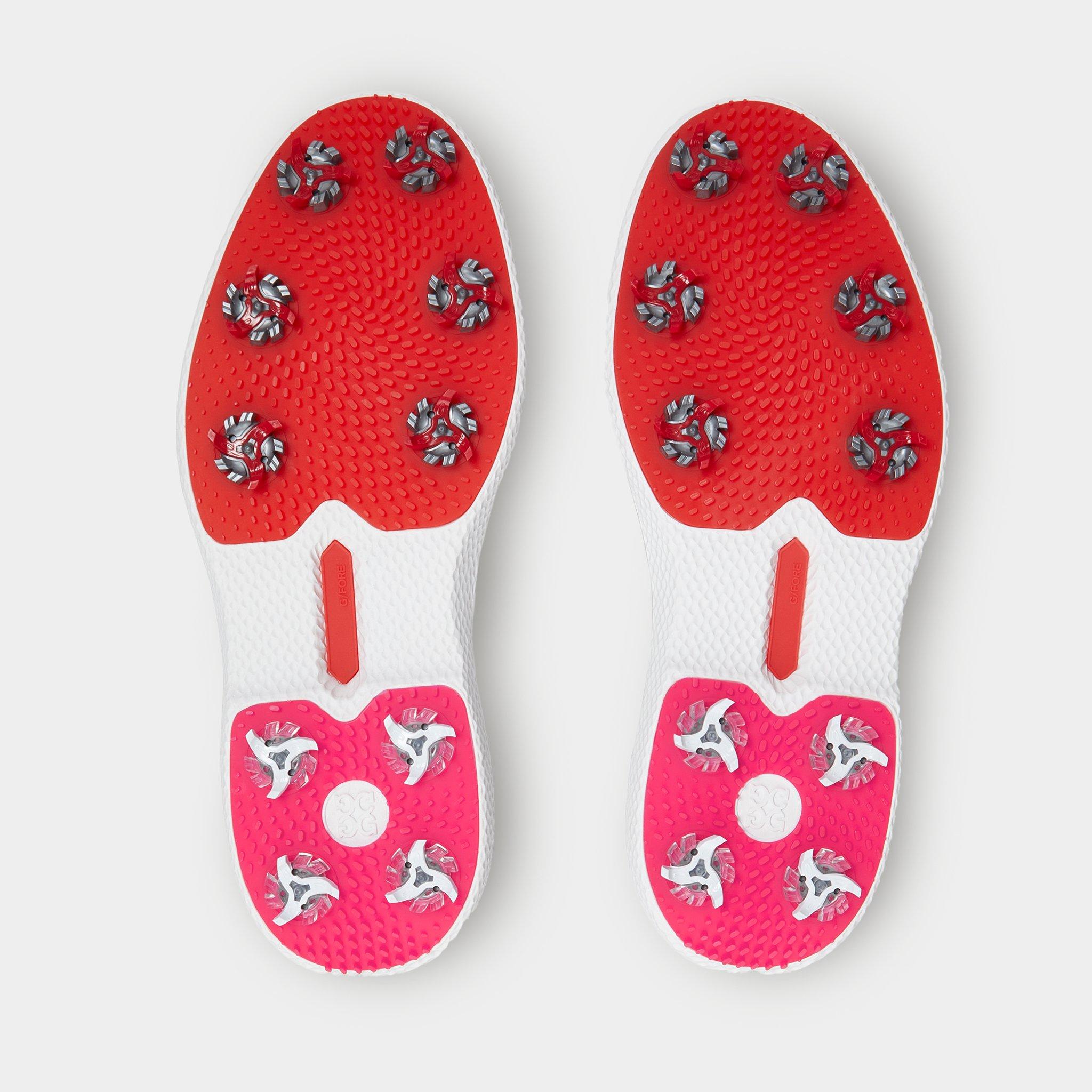 Men's Gallivan2r G/LOCK T.P.U. Saddle Spiked Golf Shoe - White/Grey