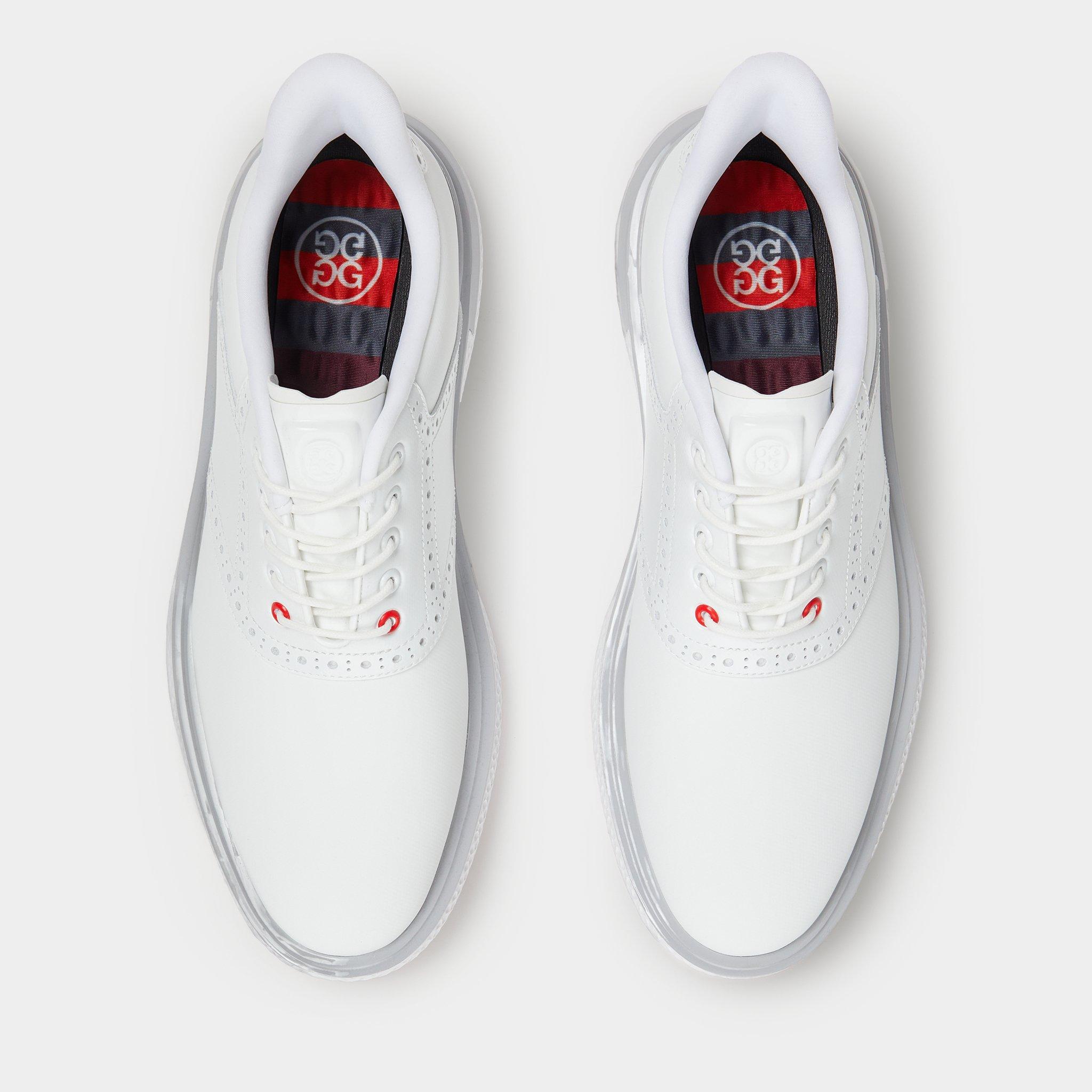 Men's Gallivan2r G/LOCK T.P.U. Saddle Spiked Golf Shoe - White/Grey