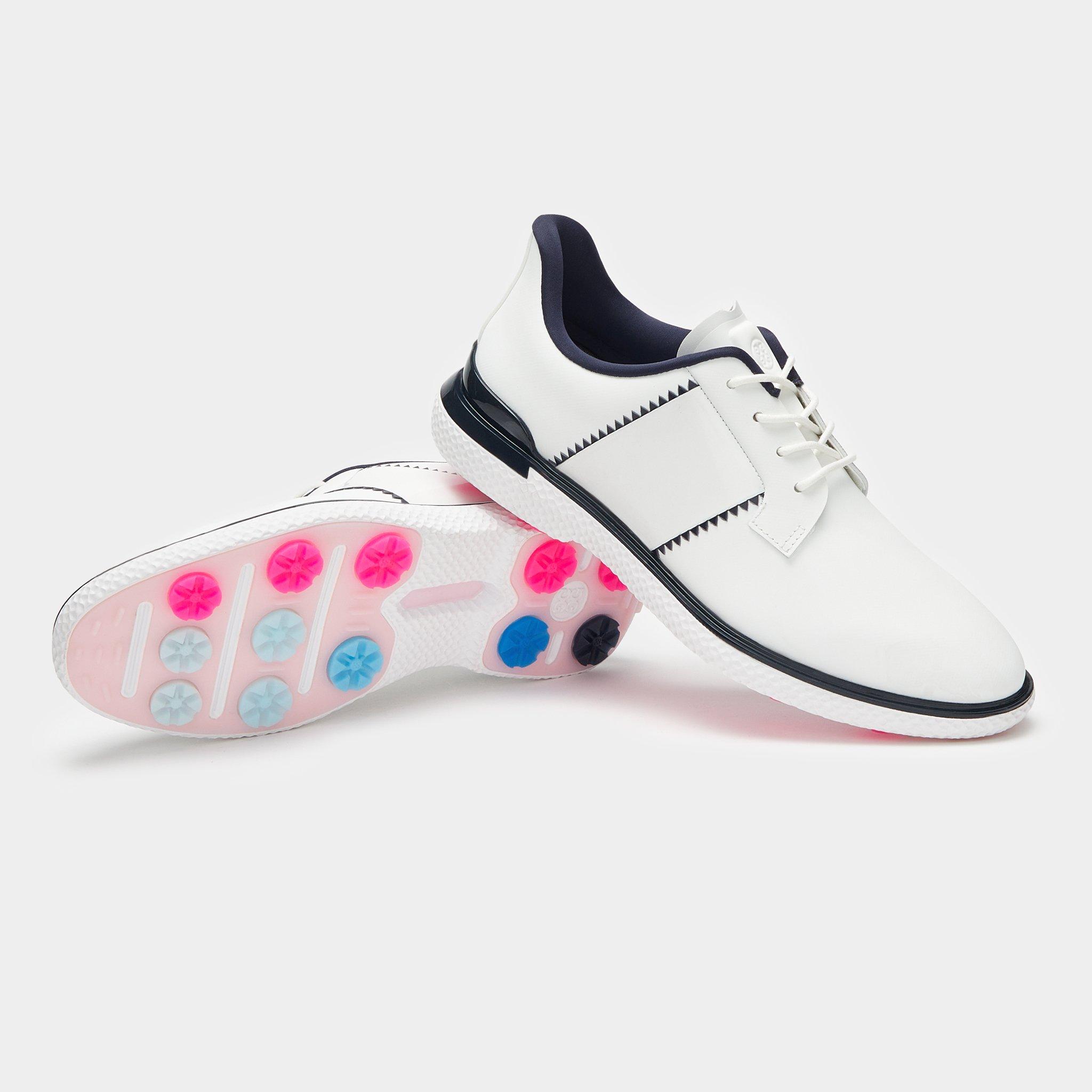 Women's Gallivan2r T.P.U. Side Stripe Kiltie Spikeless Golf Shoe - White/Navy