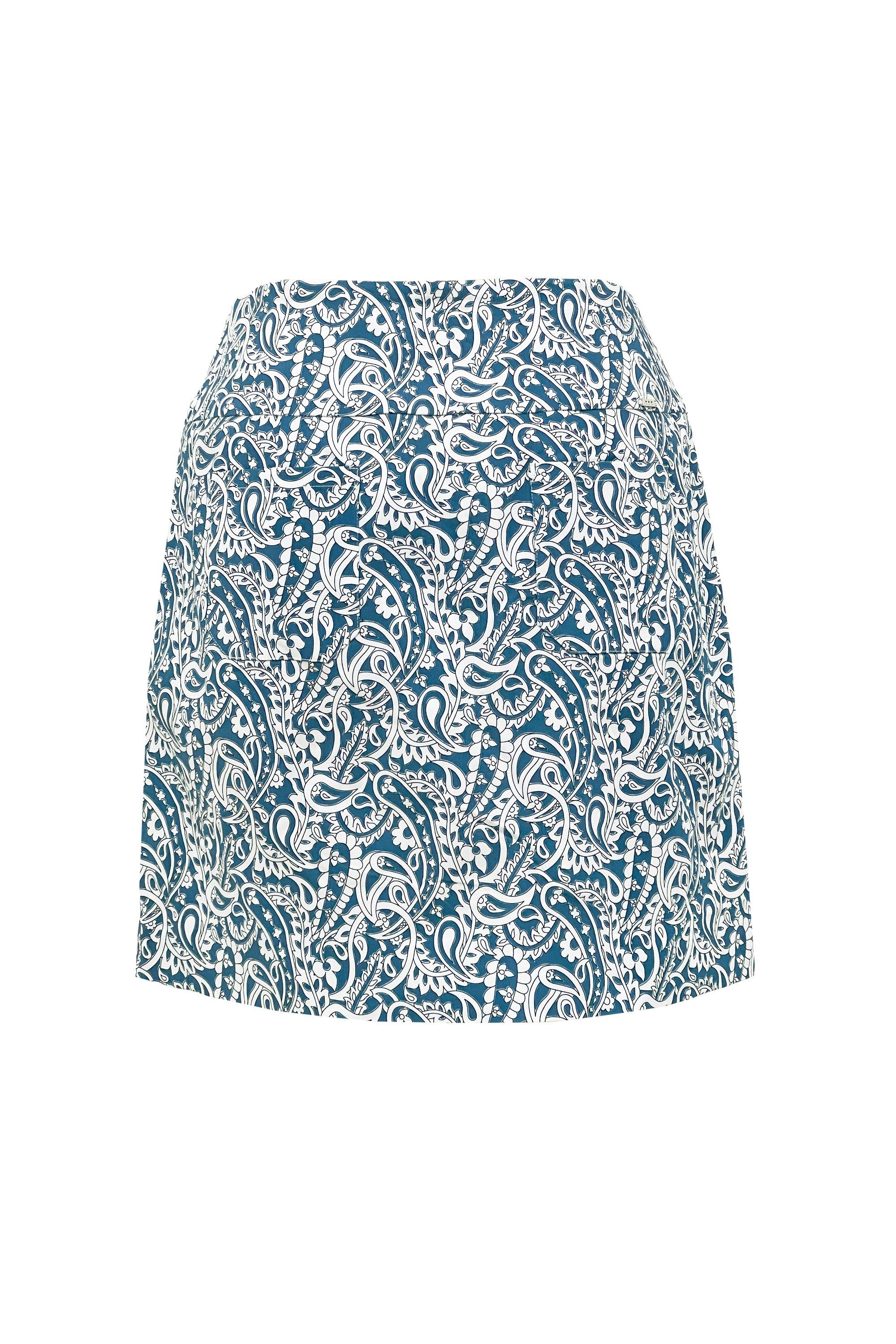 Women's Techno Printed 18 Inch Skort