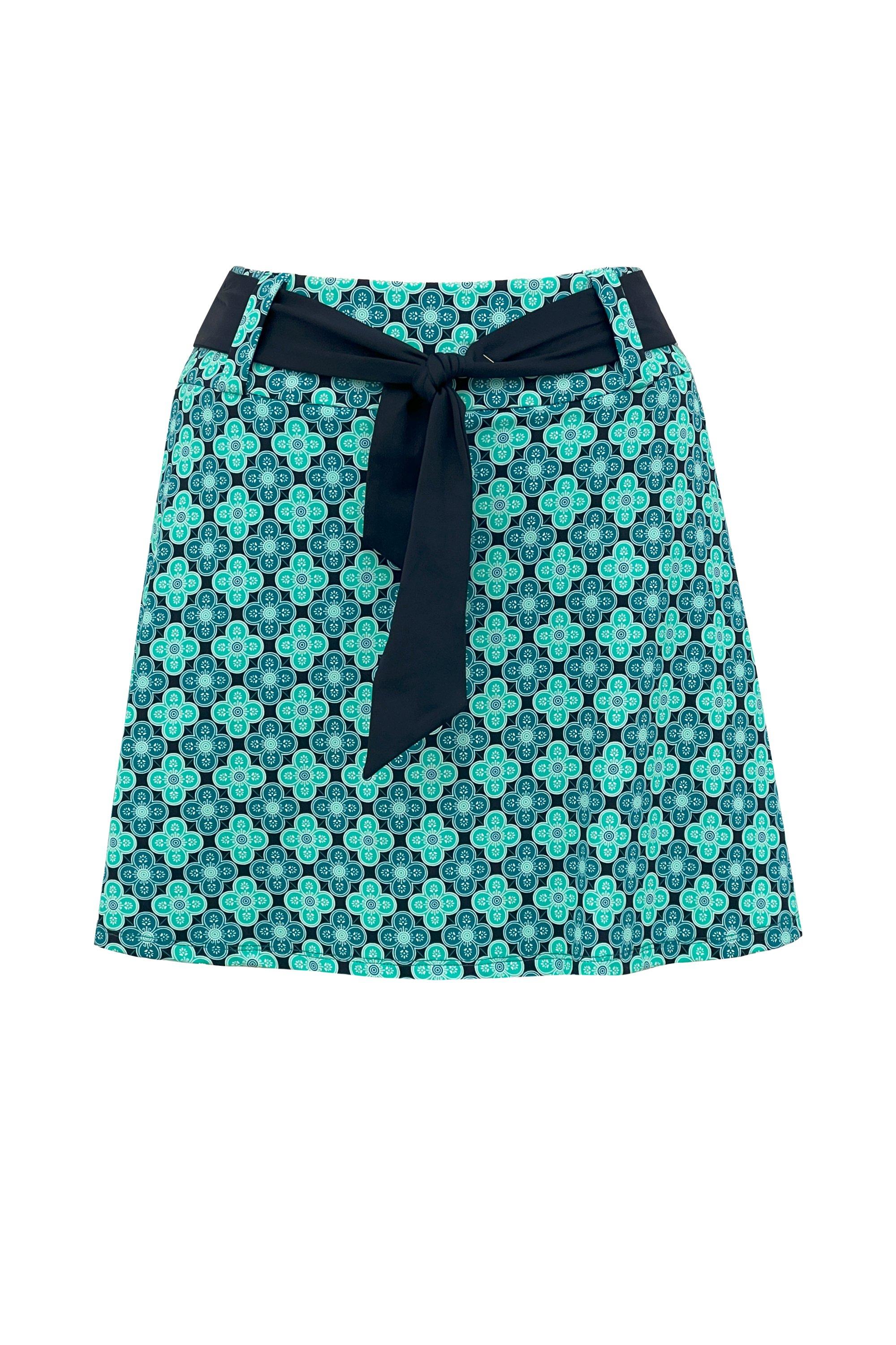 Women's Tile Print 16 Inch Skort