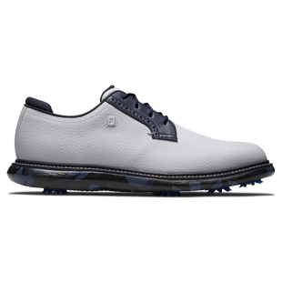 Men's Traditions Blucher Spiked Golf Shoe - White/Navy