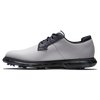 Chaussure de golf &agrave; crampons Tradition Blucher pour hommes - Blanc/bleu marin