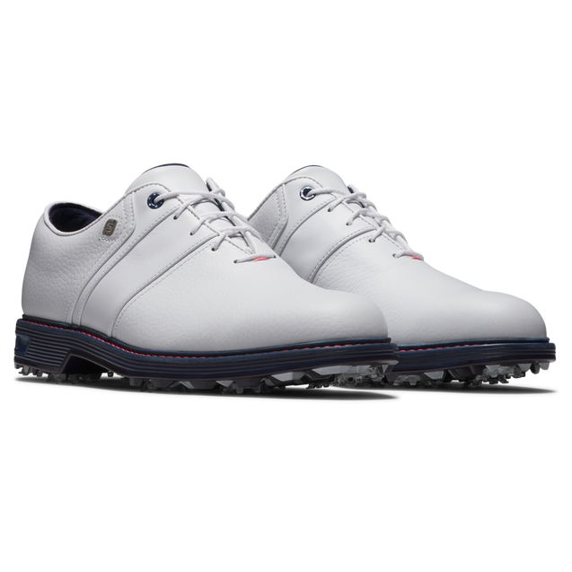 フットジョイPREMIERE SERIES Packard White/Navy Prior Generation - Men's Premiere Series Packard Spiked Golf Shoe