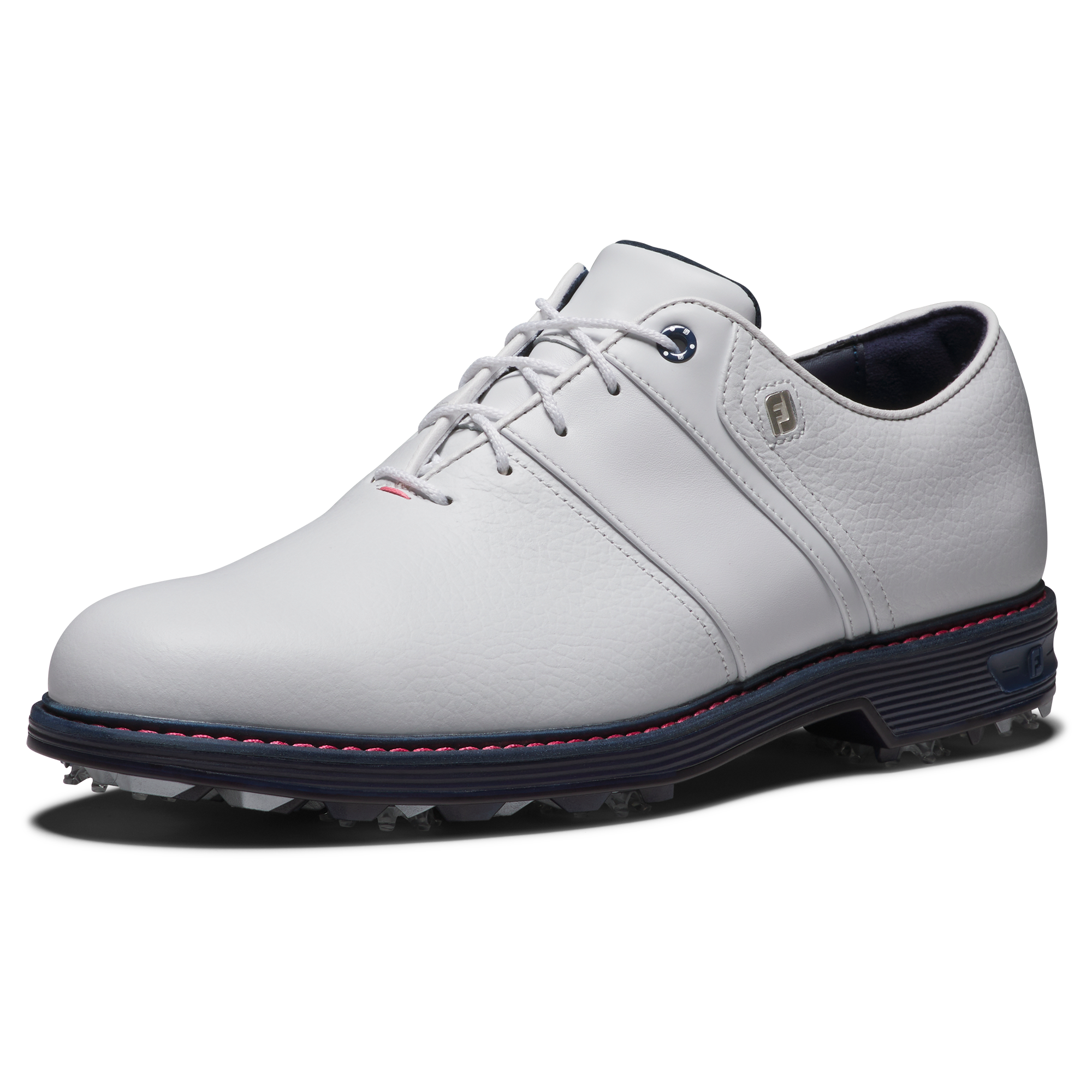 Prior Generation - Men's Premiere Series Packard Spiked Golf Shoe - White/Navy/Pink