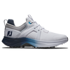 Chaussure de golf &agrave; crampons Hyperflex Carbon pour hommes - Blanc/bleu