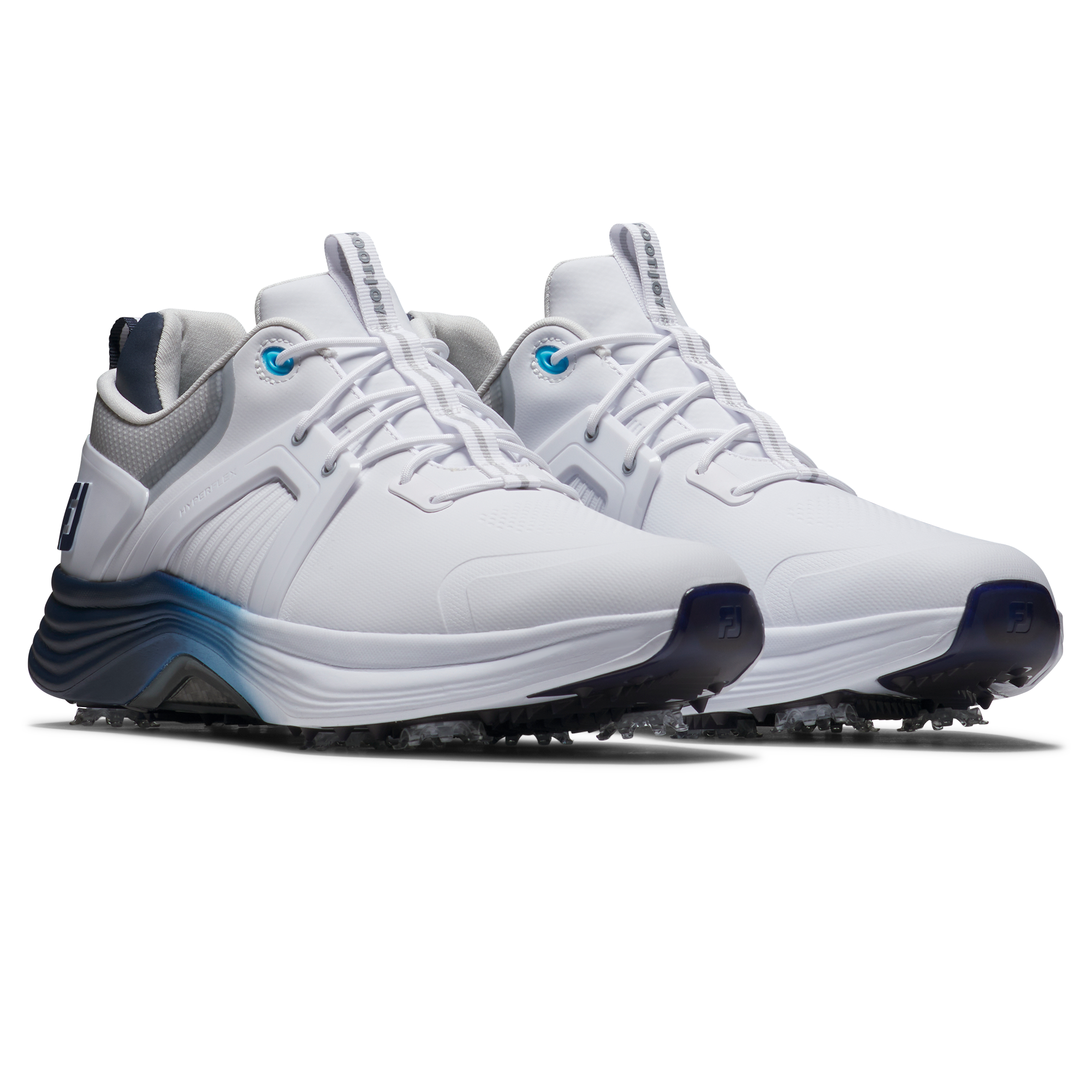 Men's Hyperflex Carbon Spiked Golf Shoe - White/Blue