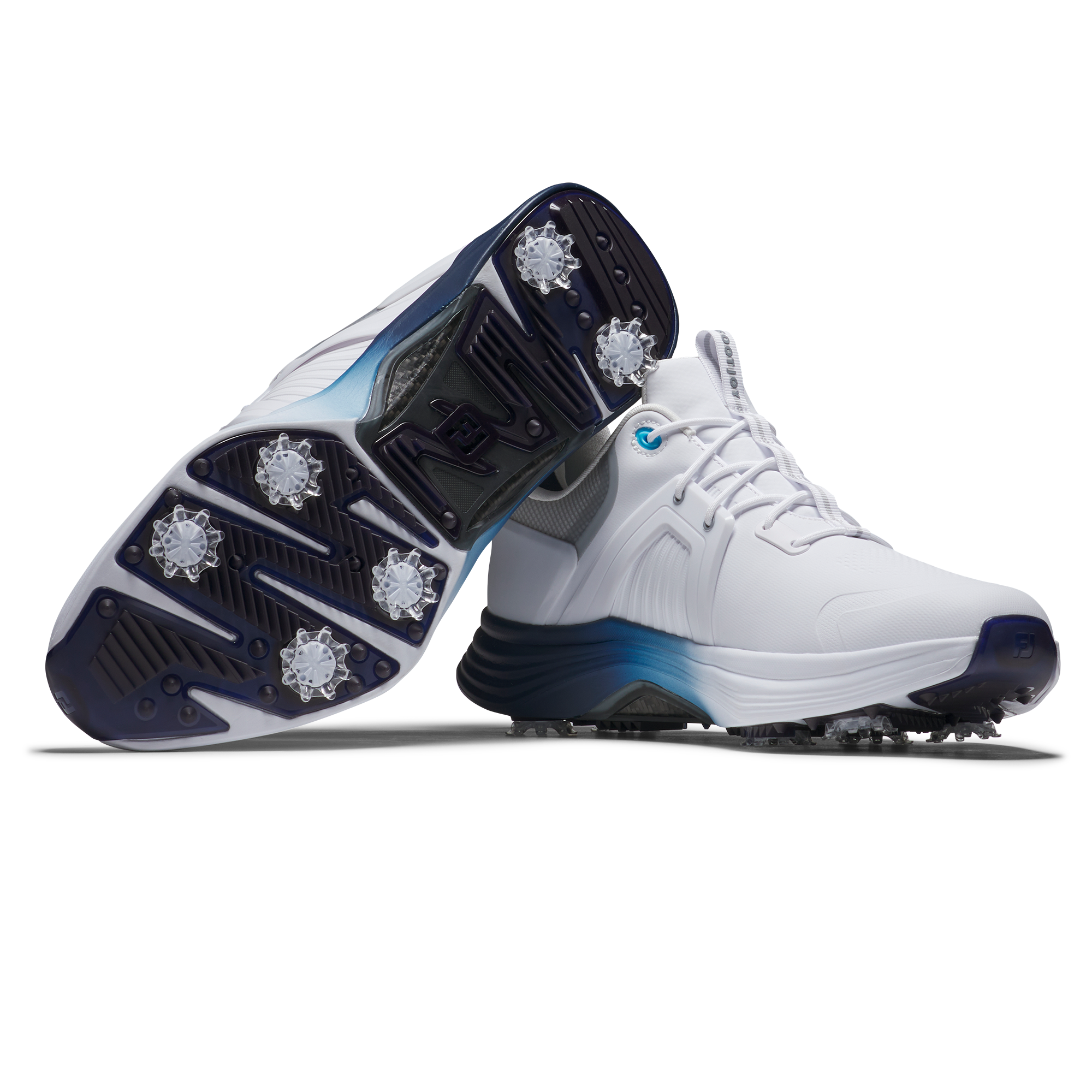 Men's Hyperflex Carbon Spiked Golf Shoe - White/Blue