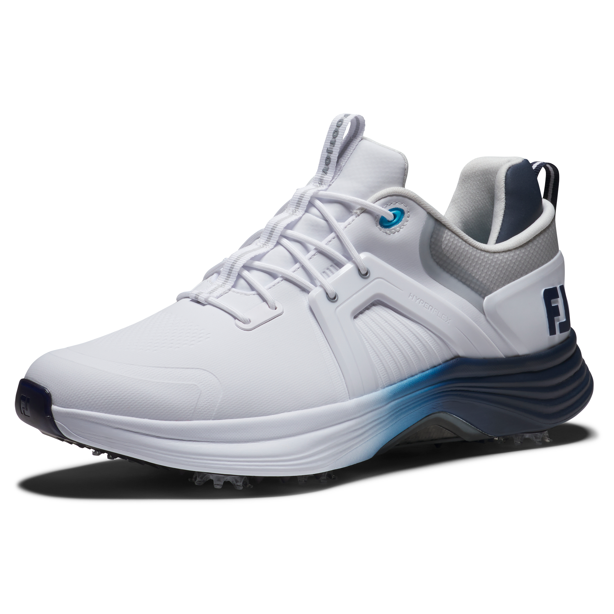 Men's Hyperflex Carbon Spiked Golf Shoe - White/Blue