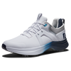 Chaussure de golf &agrave; crampons Hyperflex Carbon pour hommes - Blanc/bleu