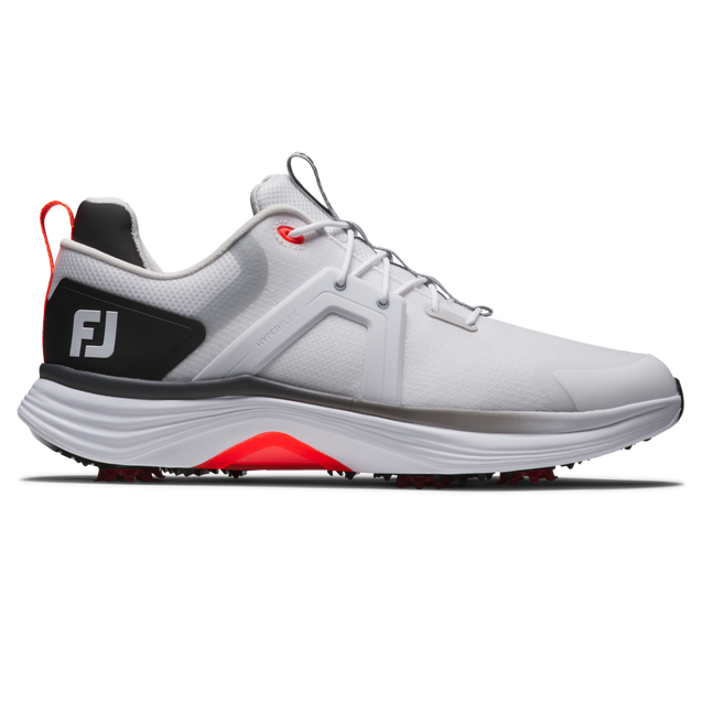 Chaussure de golf à crampons Hyperflex pour hommes - Blanc/gris/rouge FOOTJOY