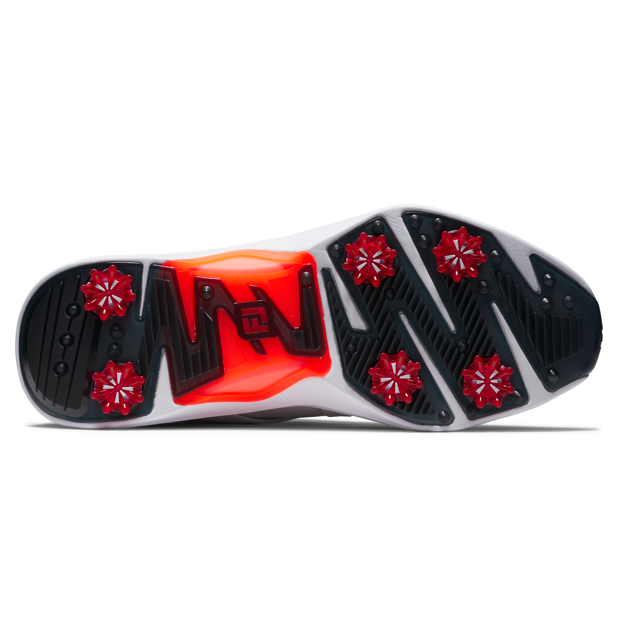 Men's Hyperflex Spiked Golf Shoe - White/Grey/Red