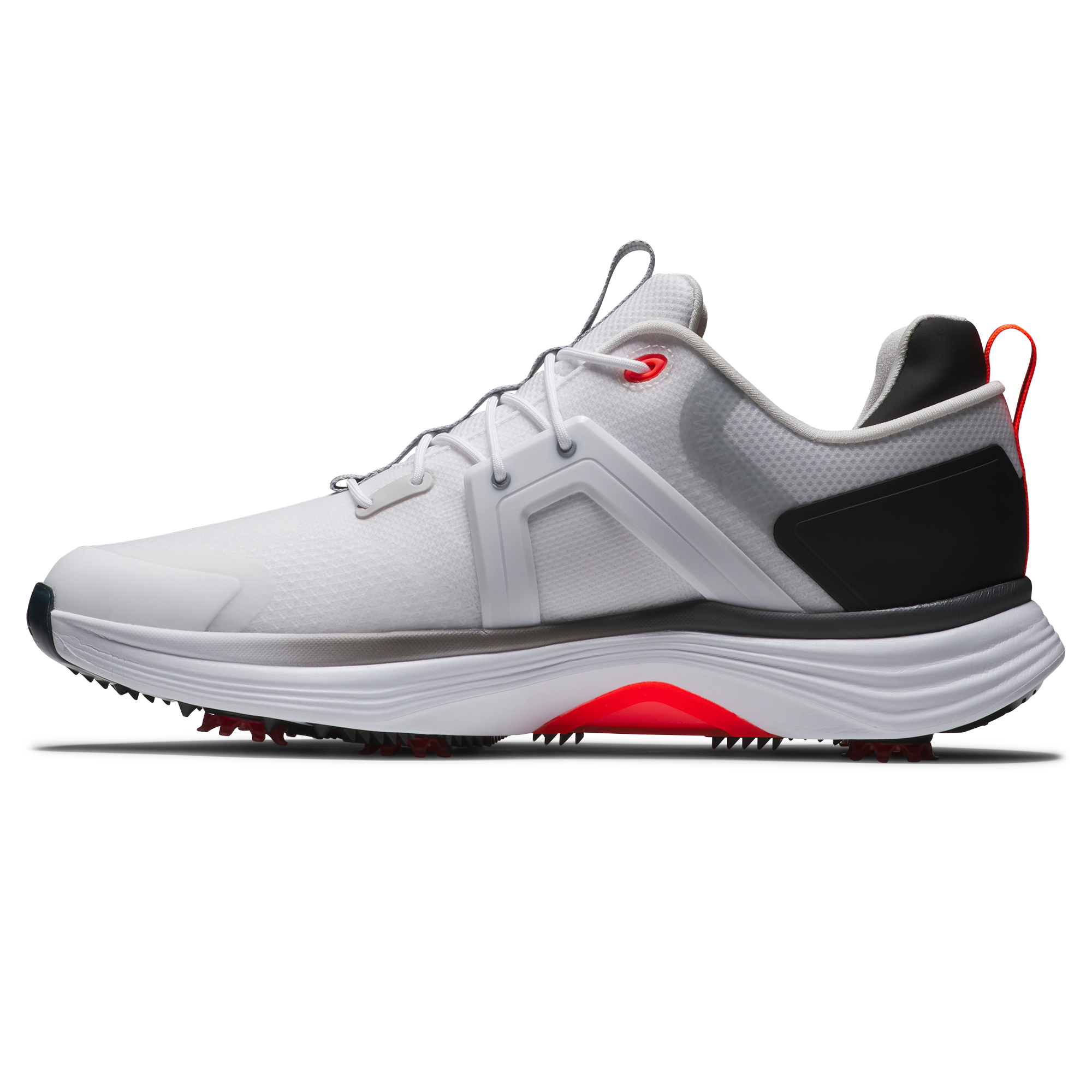 Men's Hyperflex Spiked Golf Shoe - White/Grey/Red